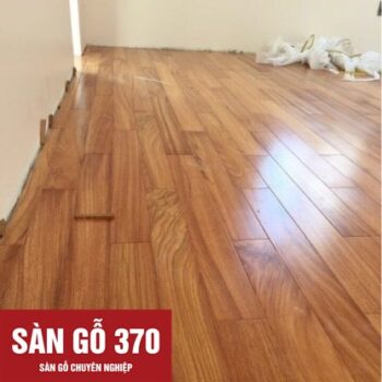 thi công sàn gỗ gõ đỏ lào nhà khách hàng